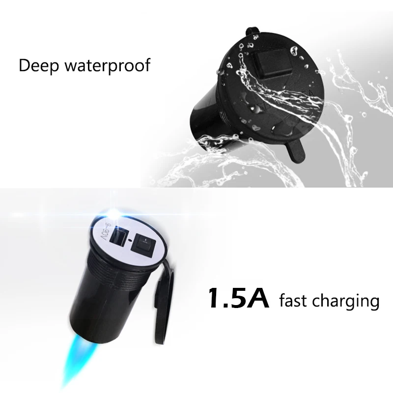 Зарядное usb-устройство для мотоцикла 12 в прикуриватель разъем телефона адаптер