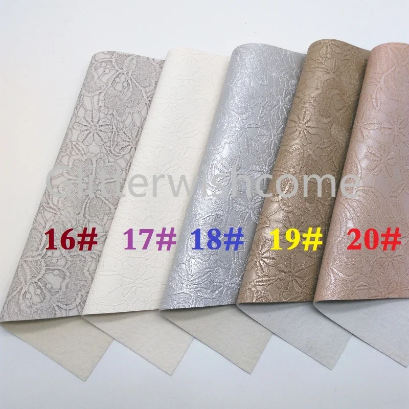 Glitterwishcome 21X29 см A4 размер винил для бантов Радужное тиснение цветы кожа ткань искусственная кожа листы для бантов, GM604A