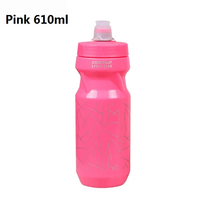 Pink 610ml Costelo велосипедный клуб велосипедный велосипед бутылка воды для велосипедиста Спортивная бутылка для воды 710 мл магнитный держатель для бутылки воды бутылка для гольфа Raph - Цвет: Pink 610ml