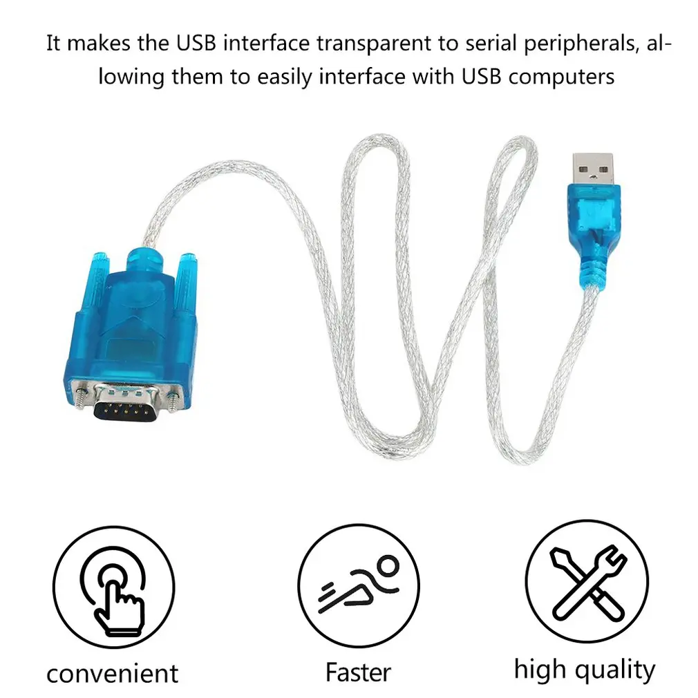

9-контактный кабель-адаптер USB 2,0/RS232 DB9, шнур, GPS-конвертер для КПК, полностью совместимый с USB 2,0