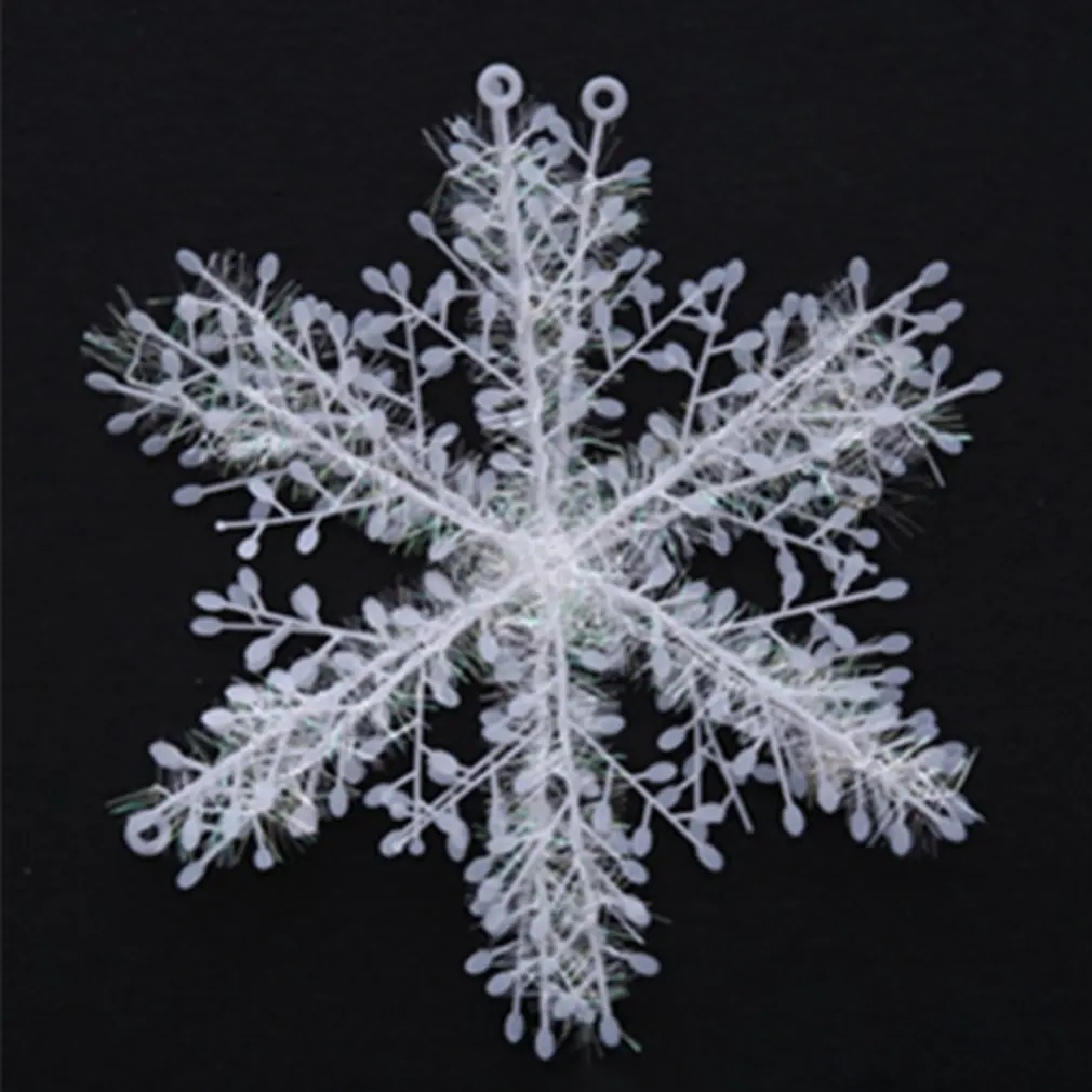 

Christmas Tree Decoration Snowflakes White Plastic Artificial Snow Home Decorations Snowflake Party Supplies Winter Decor