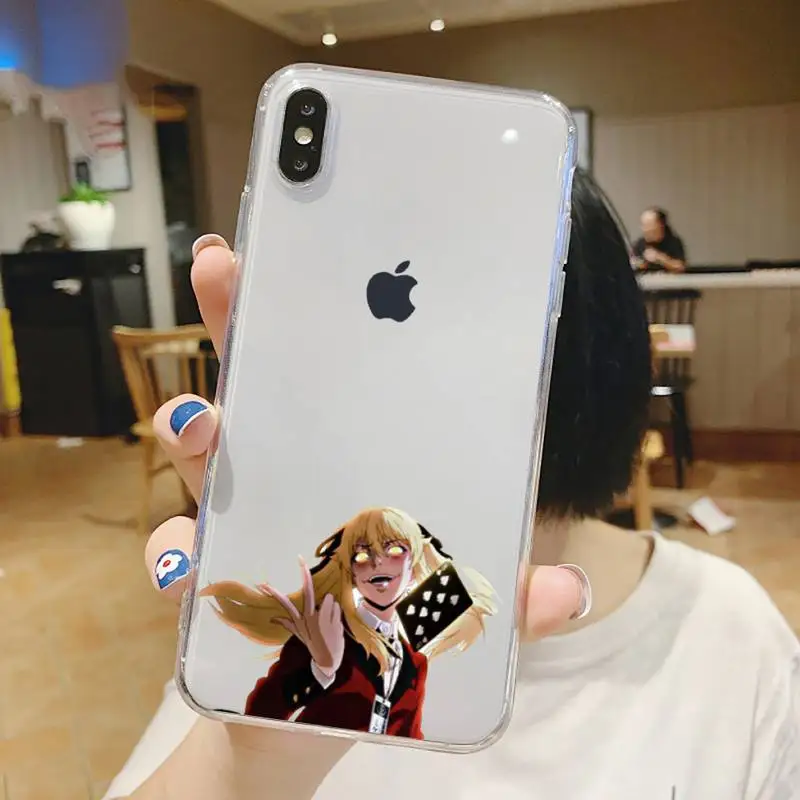 

Anime Kakegurui Jabami Yumeko Phone Case Transparent soft For iphone 5 5s 5c se 6 6s 7 8 11 12 plus mini x xs xr pro max