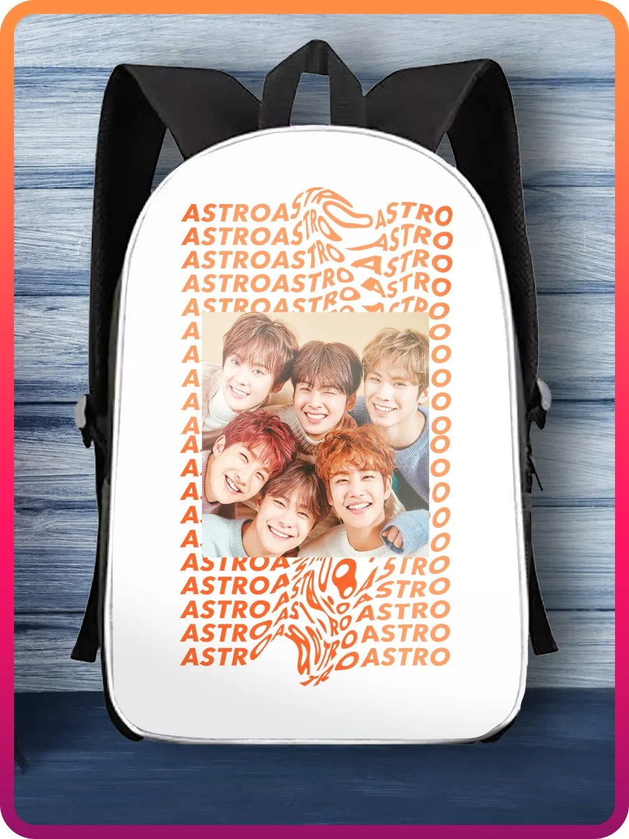Рюкзак ASTRO (k-pop idols айдолы JinJin MJ Cha Eunwoo Moonbin Rocky and Sanha ASTRO) - 20388 | Багаж и сумки
