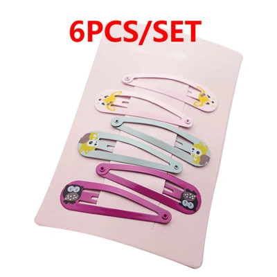6pcs Style8 Цветные детские заколки для волос с цветами; заколки для волос; милые детские заколки для волос; повязки для девочек; аксессуары для волос; головные уборы; повязки на голову - Цвет: 6pcs Style8