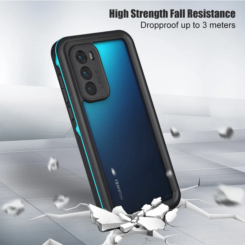 for huawei p40 pro p30 lite waterproof case for huawei p30 pro mate 30 pro shockproof cover for p20 pro p20 lite case silicone free global shipping