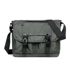 Модная мужская сумка через плечо, повседневные деловые сумки, нейлоновая мужская сумка-мессенджер, водонепроницаемые мужские сумки A4 на молнии, школьная сумка на плечо