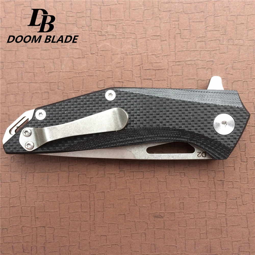 8 &quotножи G10 Ручка Кемпинг флип шарикоподшипник системы Складной Нож EDC инструмент