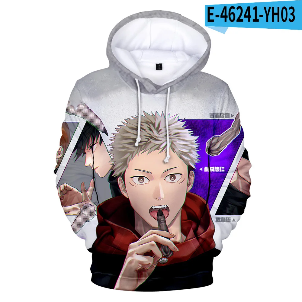 

Jujutsu Kaisen Oversized Hoodies Anime Plus Size Sweatshirts Gojo Satoru Loose Pullover Teens Casual Tops Clothes for Unisex