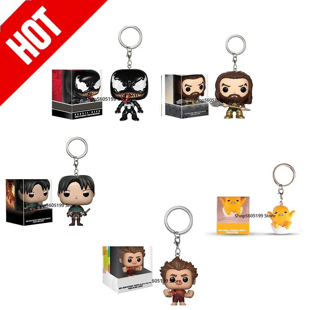 Брелок VENOM AQUAMAN TIKI STITCH with Box виниловые фигурки игрушки коллекционная игрушка для
