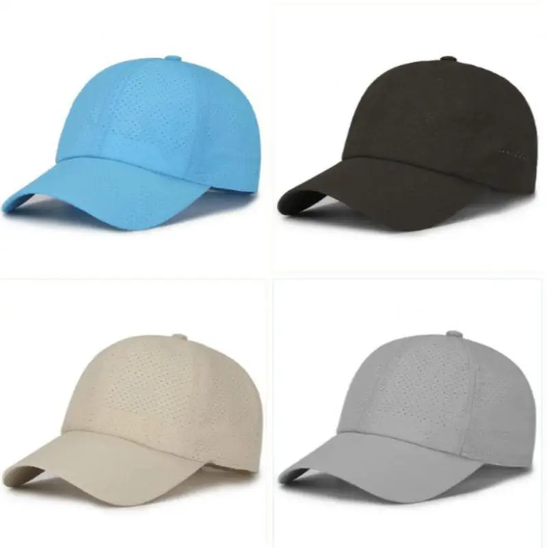 

COKK Summer Baseball Cap Women Sun Hat Sport Cap Quick Drying Perforated Breathable Cap Men Outdoor Sunshade Trucker Cap Gorras