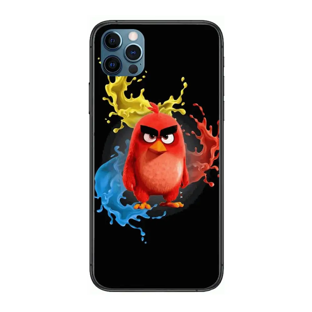 

HD Bird Game Style Phone Case cover For iphone 12 pro max 11 8 7 6 s XR PLUS X XS SE 2020 mini black cell shell
