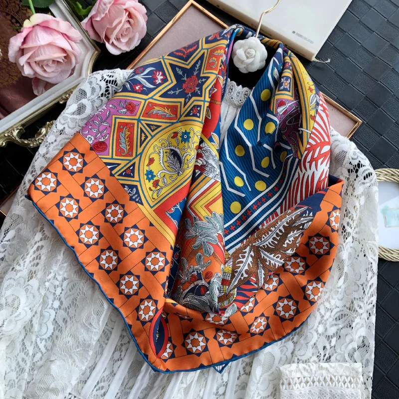 

100% шелковые Саржевые шарфы, роскошный бренд, модный Радужный шарф, платок, шаль, хиджаб, многофункциональное пальто, пляжная юбка с запахом