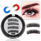 Магнитные накладные ресницы, 3D Магнитные ресницы, 34 магнитов, макияж ручной работы, норковые ресницы