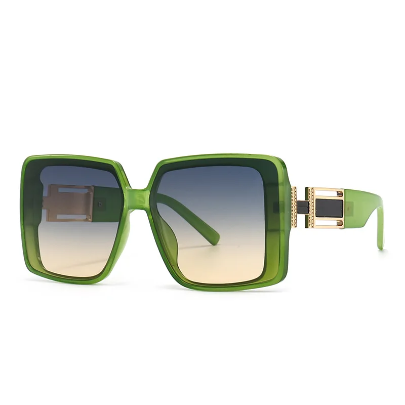 

Солнечные очки в винтажном стиле UV400 для мужчин и женщин, роскошные брендовые дизайнерские модные солнечные аксессуары в большой квадратной оправе, для путешествий, вождения