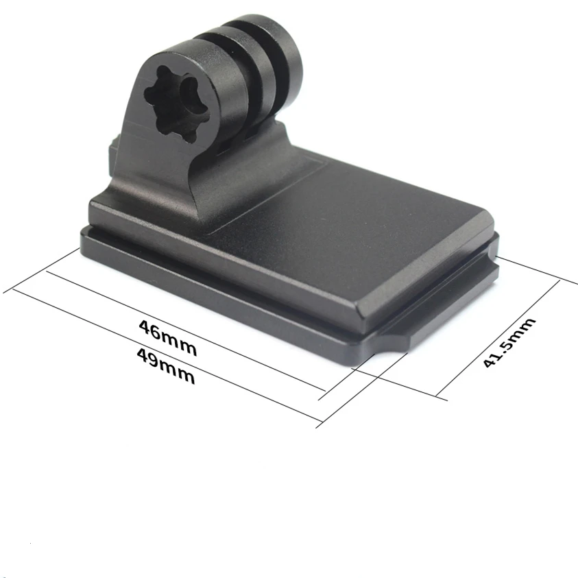 base mount Алюминиевый шлем фиксированное Крепление NVG База держатель адаптер для GOPRO Hero 7 4 5 6 Session yi Sjcam eken экшн-видео спортивные камеры - Цвет: base mount