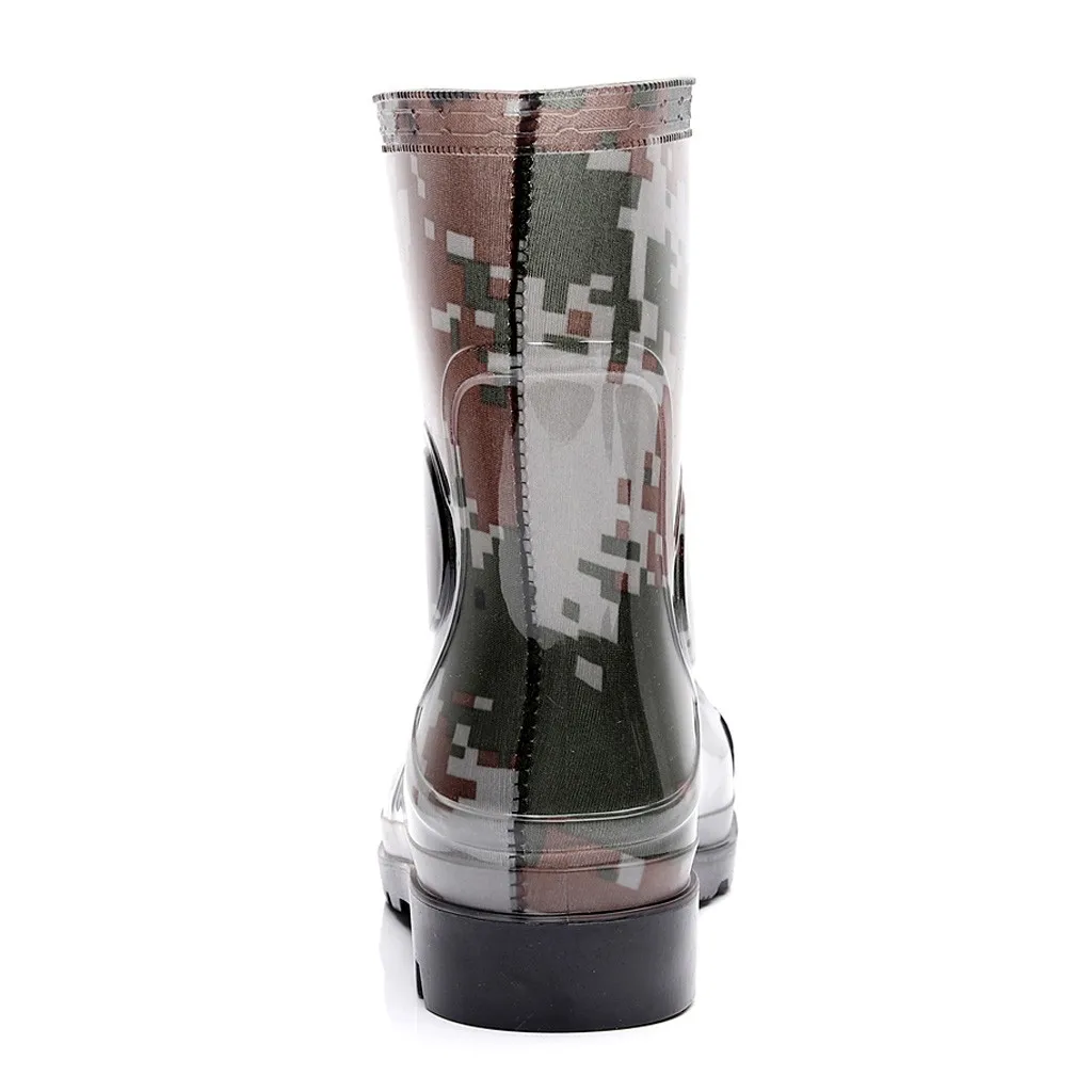 SAGACE/Нескользящие водонепроницаемые камуфляжные сапоги от дождя Пластиковая
