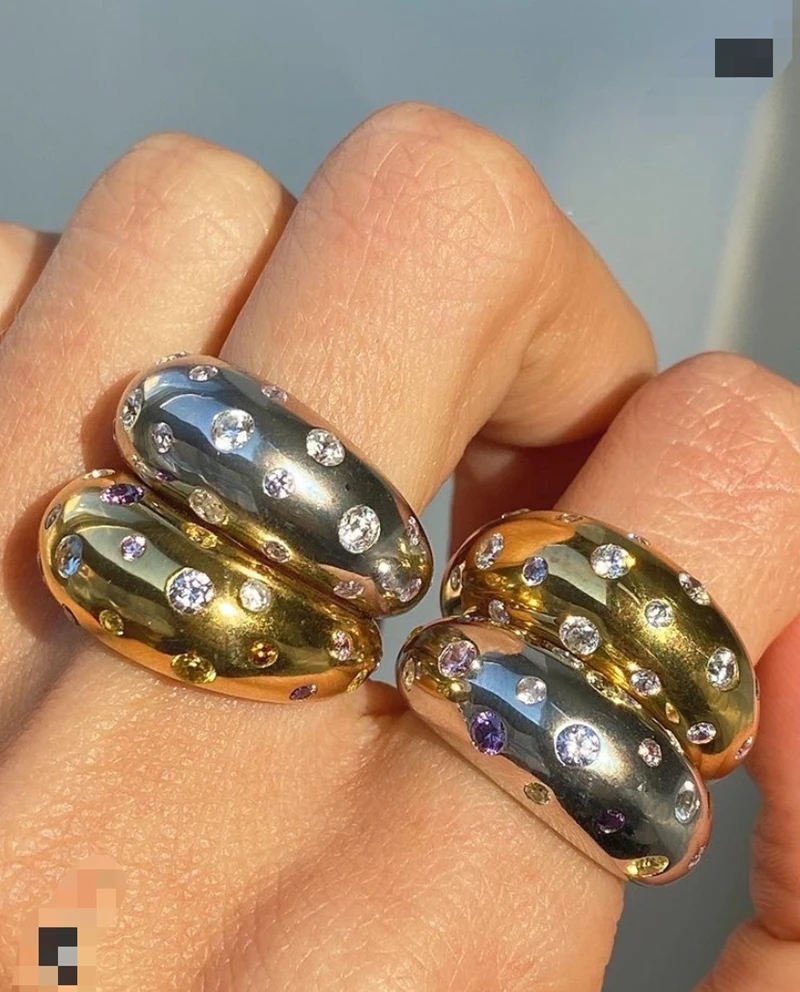 

Female zircon embellishment high-grade feeling cold wind opening index finger simple ring