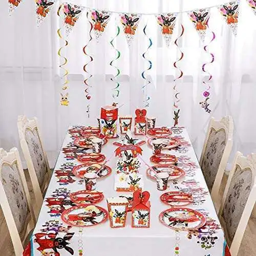 С блестками Большие размеры кролика украшения для вечеринки в честь Дня рождения