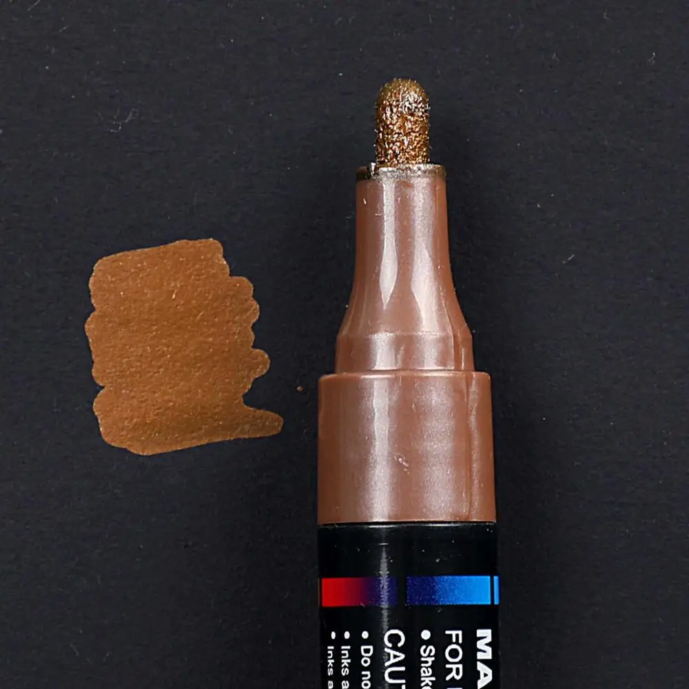 Light Brown 1 шт. на масляной основе Краски металлические маркеры Шарпи 3,0 мм цвета: золотистый, серебристый Керамика стекло ROCK фарфоровая кружка дерево Ткань Холст Краски Инж - Цвет: Light Brown