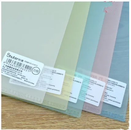 5 шт. новая стильная Толстая папка для одной страницы A4 L-образная защитная втулка