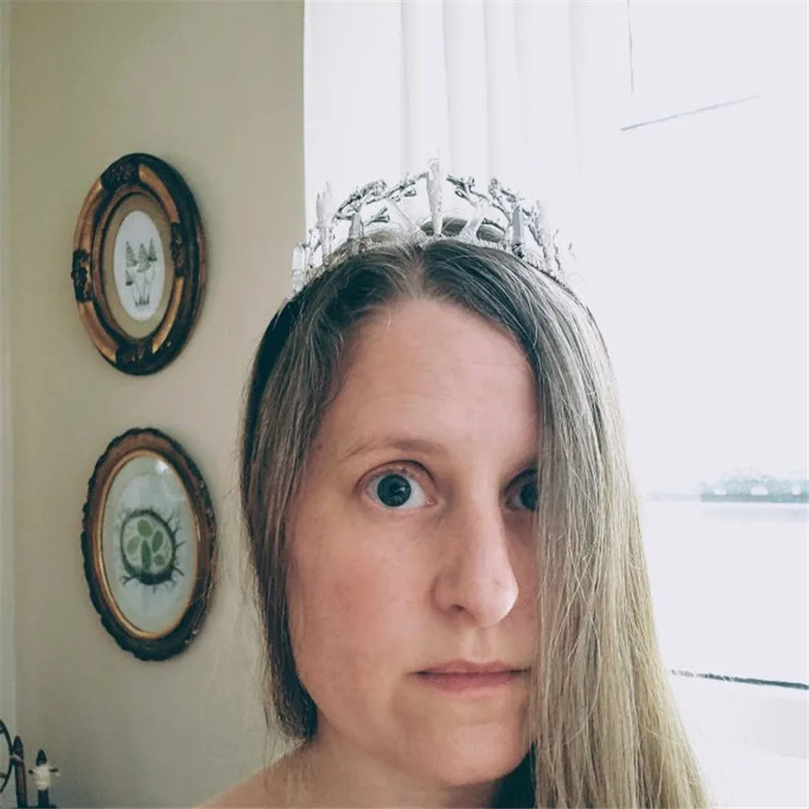 

Mermaid Crystal Jewelry Quartz Accessories Crown Branches Headband Hair Pin Princess Headwear Bride Gift Stick Fairy Pick