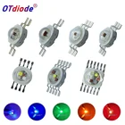 1-50 шт. 3 Вт 4 Вт 5 Вт 6 Вт 15 Вт 18 Вт высокомощный светодиодный RGB RGBW RGBWY RGBWYV 4pin 6pin 8pin 10pin 12pin цветной светодиодный сценический источник света