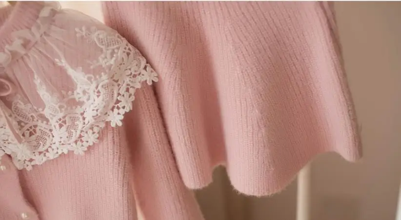 Комплект одежды для девочек свитер + платье комплект из 2 предметов вязаная