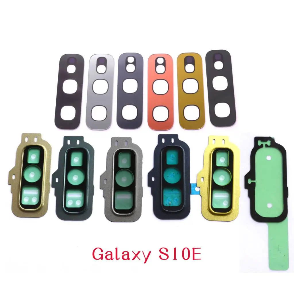 Стеклянная крышка объектива задней камеры кольцо с объективом для Samsung Galaxy S10E S10