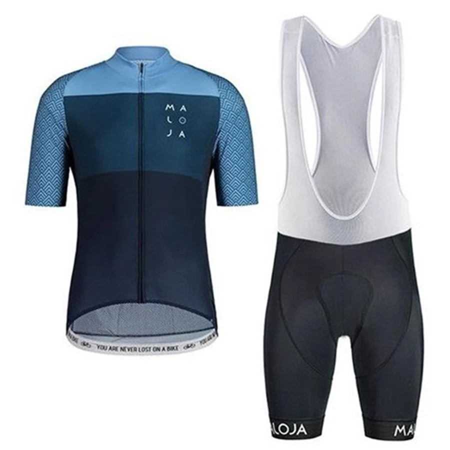 

2020 new maloja cycling jersey pro team men summer set completini ciclismo maillot bicycle clothing ropa de hombre bib shorts