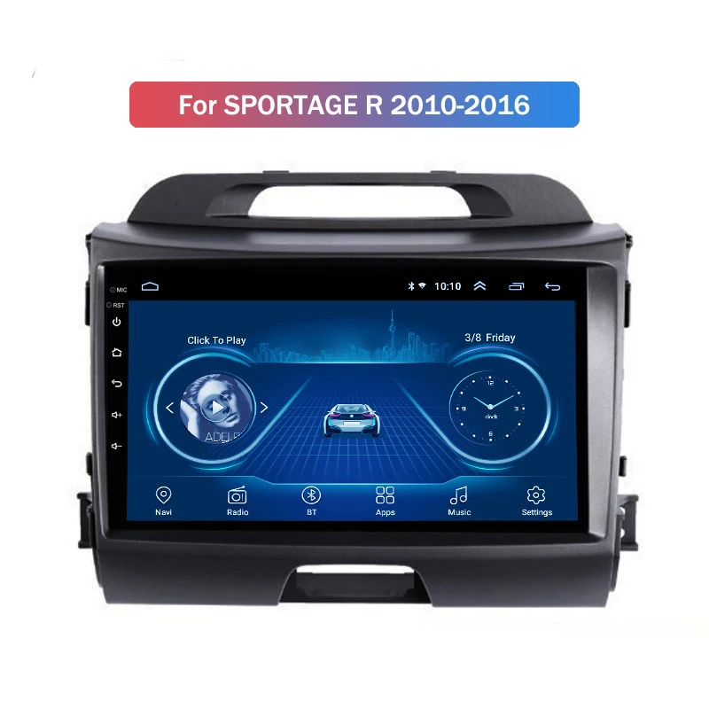 Автомобильный мультимедийный плеер для Kia Sportage R 10-16 Android GPS большой экран