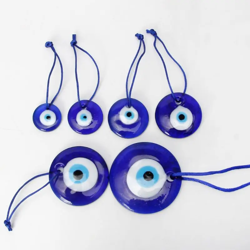 Большой амулет с мистической защитой для глаз Blue Eye на удачу турецкий брелок
