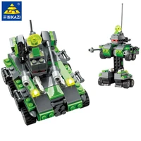 kazi 133pcs military rocket gun armored car building blocks sets diy army bricks brinquedos educational toys for children