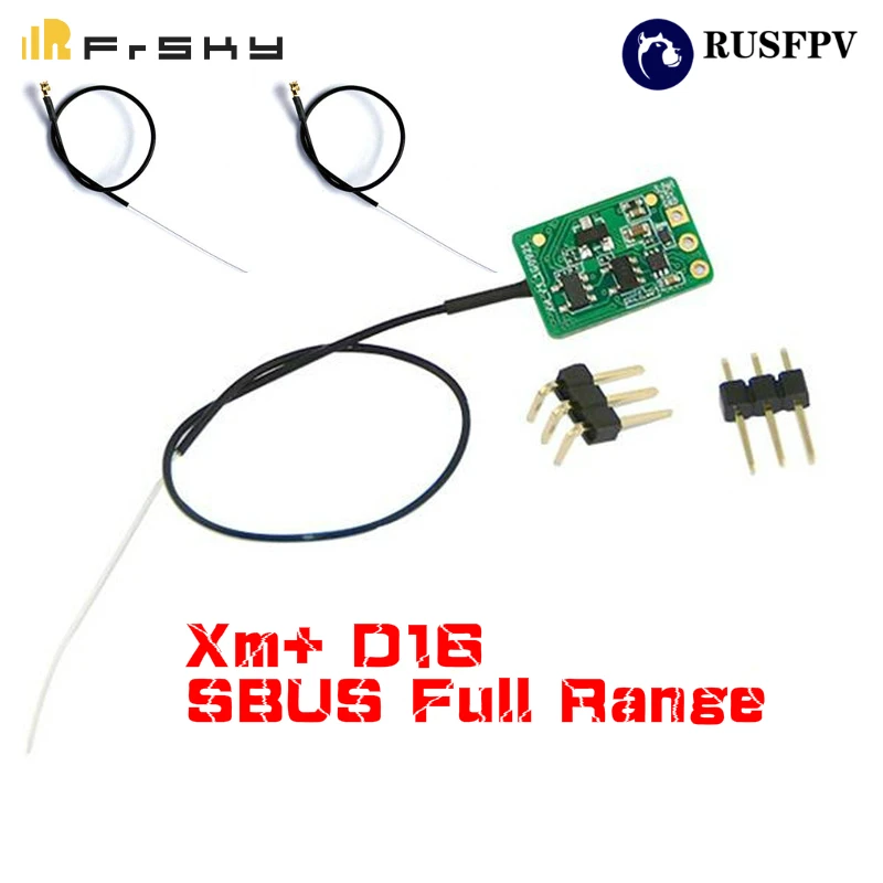 FRSKY XM+ XM Plus Micro D16 SBUS полный диапазон приемник до 16CH с 2 шт. антенна для RC FPV гоночный Дрон передатчик FRSKY