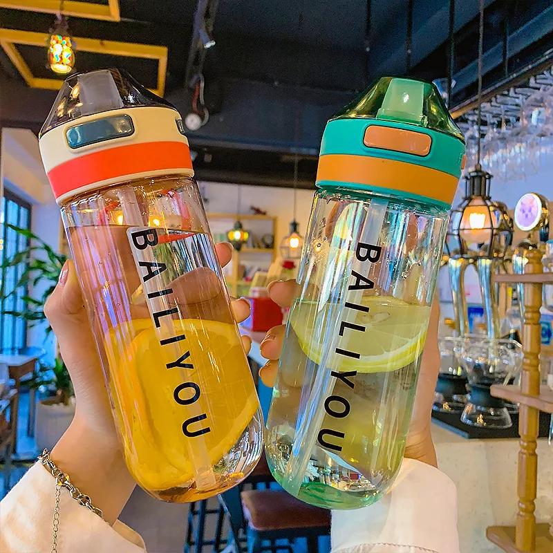 Бутылки для воды 500 мл шейкер герметичные Спорт на открытом воздухе прямая с