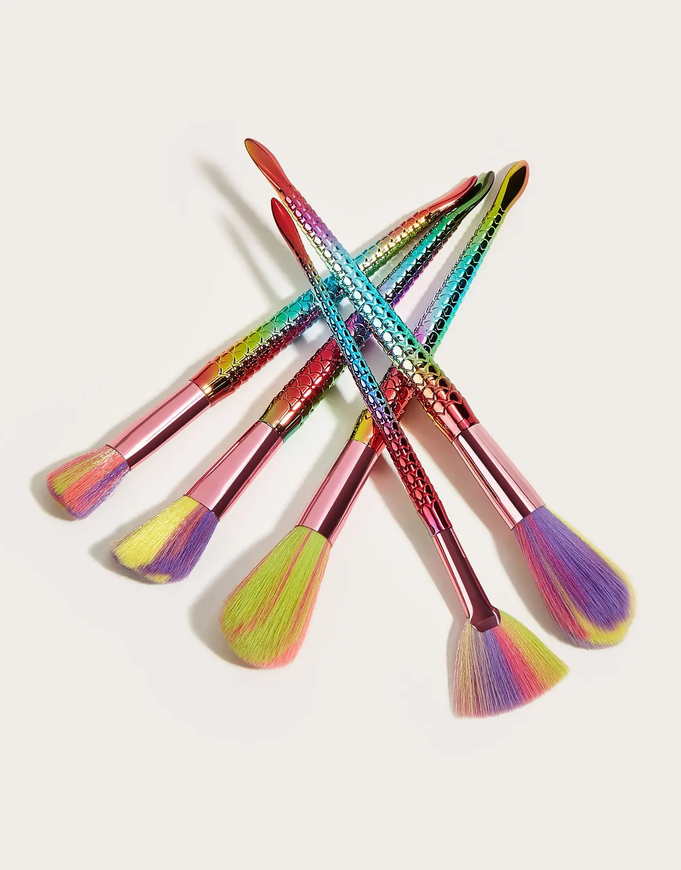 

5pcs Colorful Mermaid Makeup Brushes Set