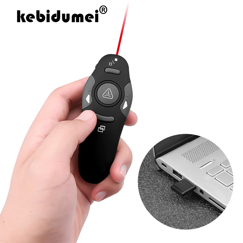Красная лазерная указка kebidumei 2 4 ГГц Беспроводная дистанционная красная USB RF
