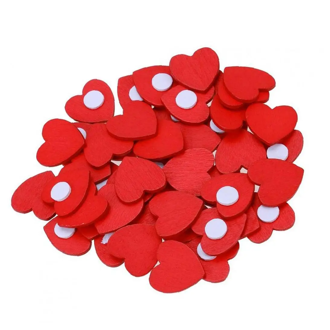 Мини-наклейка деревянная красная в форме сердца наклейка романтическая губка