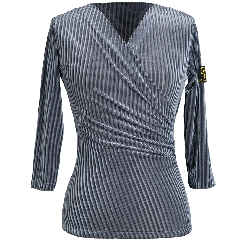 

Latin Dance Tops Women Fashion Cha Cha Samba Rumba Tango Salsa Practice Wear Ballroom Performance Dancing Rave Outfit DC4099