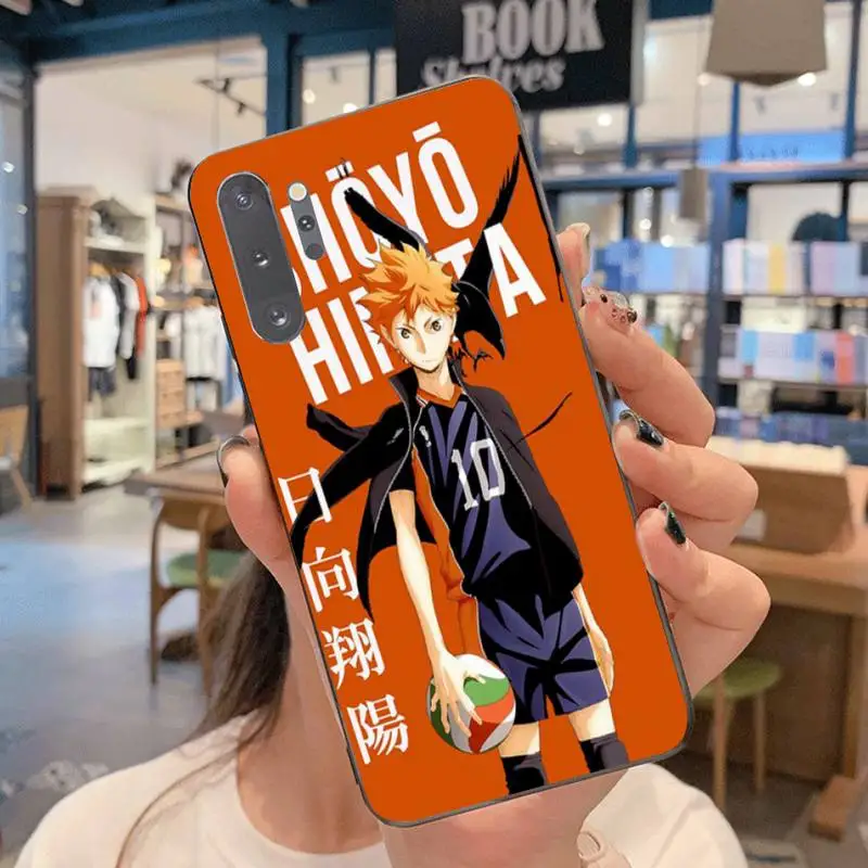 Популярный чехол Haikyuu Hinata с рисунком аниме волейбола для телефона Samsung Note 7 8 9 10 Lite