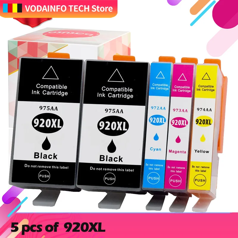 Compatible 920XL 920 XL ink cartridge for HP Officejet 6000 6500 6500A 7000 7500 7500A printer cartridges | Компьютеры и офис