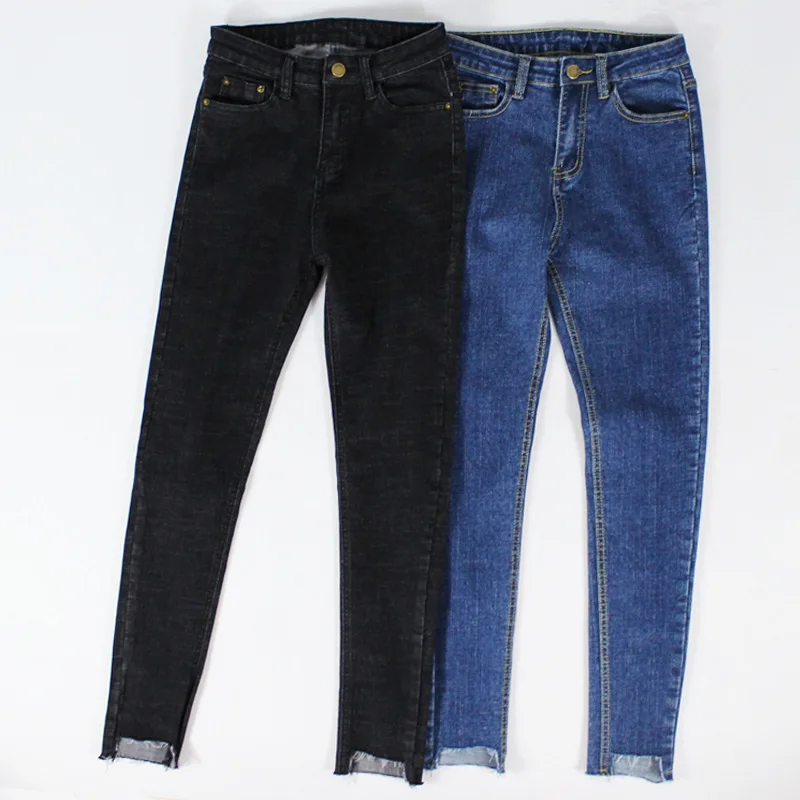 Осень 2021 Новый стрейч джинсы для женщин Большие размеры женский нуля носить