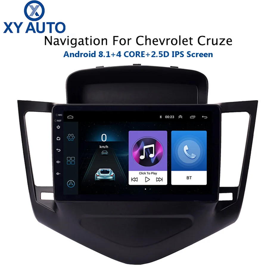 9 дюймовый 2.5D IPS закаленный HD мультисенсорный экран Android 8 1 NAVI для Chevrolet Cruze 2008-2015 с