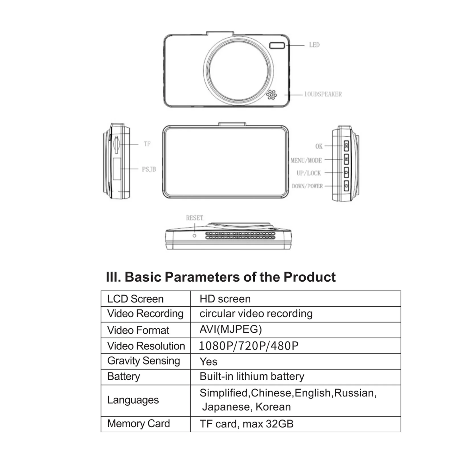 

Motorcycle Loop Recording Dual Wide 120 Degree Angle Waterproof Lens Video Driving Recorder with 4'' Touch Screen 32GB Card