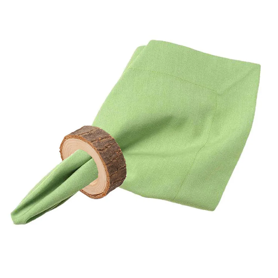 10 шт. деревенские круглые держатели кольцо для салфеток отеля на день рождения