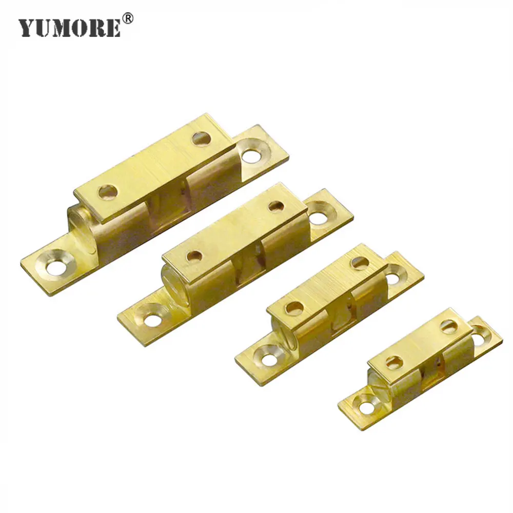 

YUMORE 100pcs/lot Brass Cabinet Door Catches Closer Drawer Wardrobe Door Touch Beads For Furniture Door Latch Stoppers