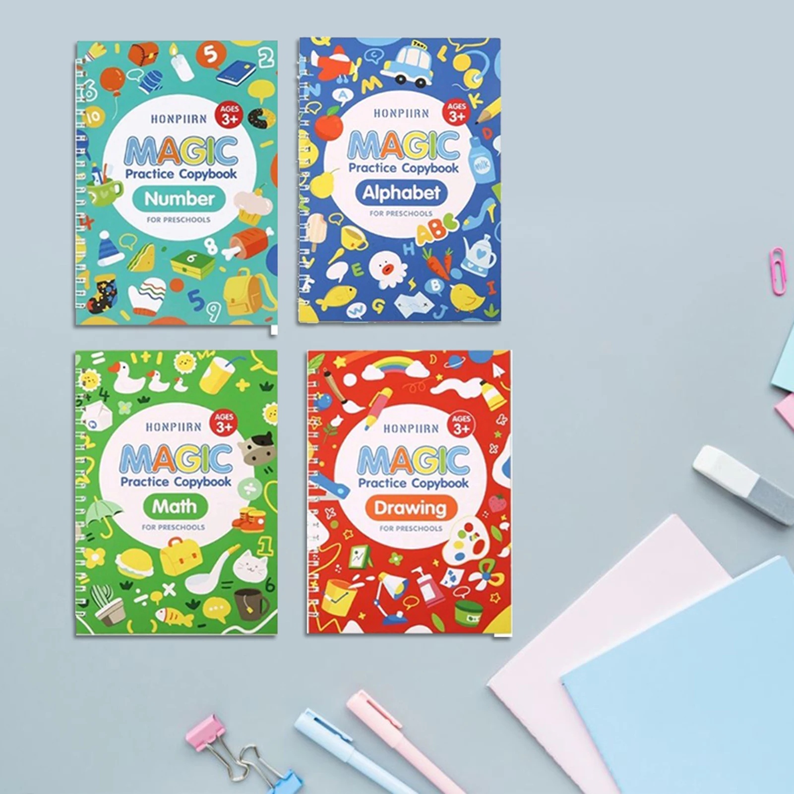 Детская тетрадь ручной работы многоразовая волшебные книги для каллиграфии