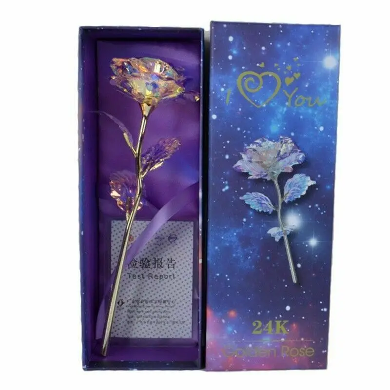 

Galaxy Rose With Love Base Everlasting Luminous Crystal rose ball Valentine Mother's day Anniversary Gift The Best Choice