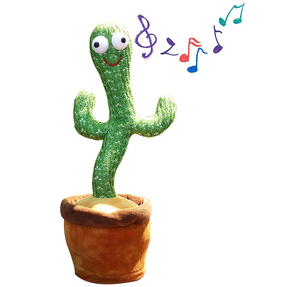 

Dancing Cactus Plush Toys Electronic Singing Decoration for Kids Funny Early Childhood Education Gift 2021