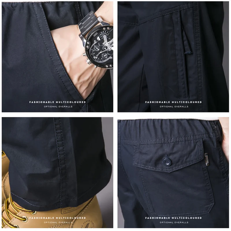 Брюки карго мужские тактические штаны военные модные повседневные Прямые брюки