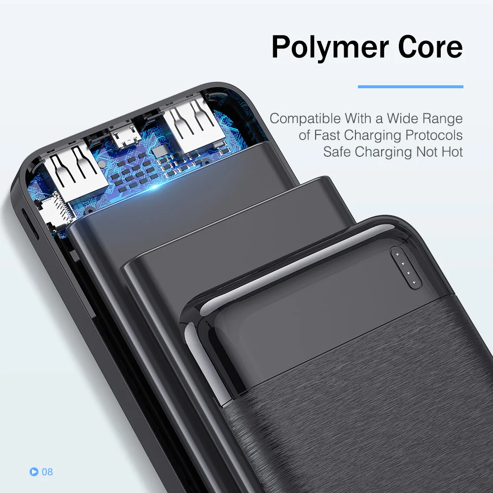 YKZ 30000 mAh внешний аккумулятор 2.1A Быстрая зарядка портативное Внешнее зарядное